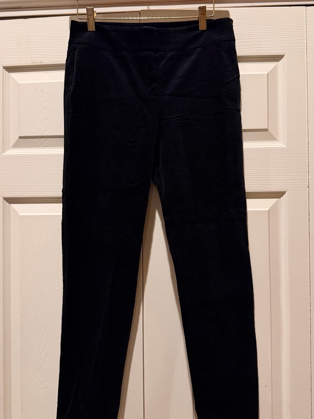 Talbots Black Velvet Chatham Ankle Pants